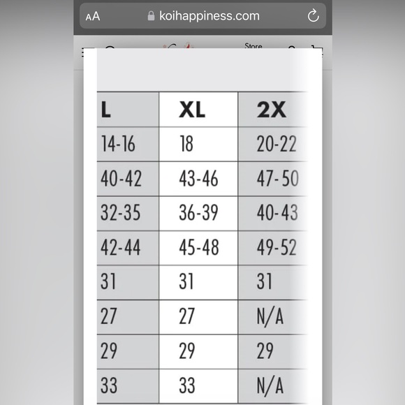 Koi XL Limited Edition Scrub Top - Picture 4 of 10